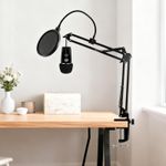 Microphone Boom Arm Stand Adjustable Microphone Arm Stand 180° Rotation