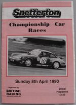SNETTERTON 8 Apr 1990 Championship Car Race BRSCC Official Programme