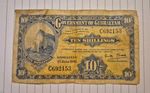 Gibraltar 10 Shilling Note 1942