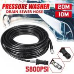 10/20M Pressure Washer Sewer Drain Cleaning Hose Tube Pipe Kit for Karcher K2-K7