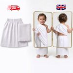 Baby Cotton Ihram 2 Piece Set Kids Elastic Waist Ehram for Hajj Umrah White