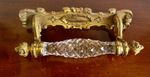 Gorgeous Art Nouvea Vintage Clear Cut Crystal Bar Door Handle- Period Home