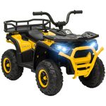 Kids Quad Bike with 4 Suspension Wheels for 3 5 Years Yellow