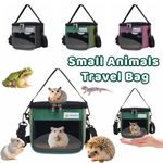 Portable Guinea Pig Carrier Travel Bag Small Animal Backpack for Hamsters