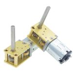 DC 3V 6V 12V Low Speed Mini 1218-N20 Worm Gear Motor Full Metal Gearbox Robot