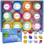 12 pcs TTRWIN Bath Bomb Gift Set,with 5 g (Pack of 12), Various Colours 