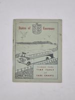 States of Guernsey Bus Timetable Fare Charts 1950 Omnibus Booklet