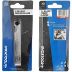 Stainless Steel Feeler Blade Set. 13 Metric Feeler Blade Gauges 0.05 - 1.00mm