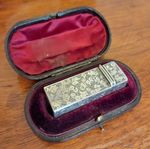Fine Rare Cased Sampson Mordan & Co Silver Scent Bottle - Hallmarked London 1887