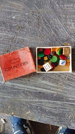 British Made Counters game pieces & dice in original box