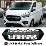 Raptor Style Front Grille for Ford Transit Custom 2018-2023 Matte Black ABS Mesh