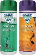Nikwax Tech Wash & TX Direct Twin Pack Cleaning Waterproof  Clothing 2 x 300ml