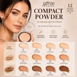 SAFFRON LONDON COMPACT PRESSED FACE POWDER FACE FOUNDATION MAKE UP 12G
