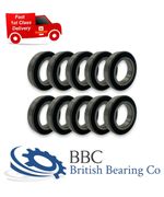 Pack of 10 - Thin Section Rubber Sealed MTB Bike Ball Bearings - Choose Size