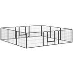 Heavy Duty Puppy Play Pen, 12 Panels Pet Exercise Pen, for Indoors, Outdoors