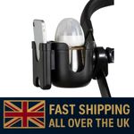 Baby Stroller Water Cup Holder With Phone Holder Baby Stroller Bottle Rack