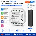 Tuya WiFi 0‑10V LED Dimmer Switch Controller RF Remote Alexa Google 240V