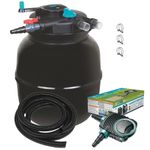 Pressurised Koi Pond Filter UV Steriliser Kits - All in One - Ponds up to 50000L