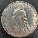 1887 QUEEN VICTORIA GREAT BRITAIN SILVER JUBILEE FLORIN COIN
