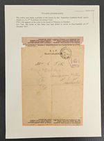 1916 Australia Censor AIF Entire cd Field Post Office-Kangaroo Valley
