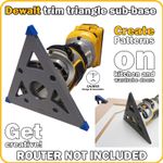 Dewalt DCW600 DCW604 D26200 triangle trim router sub-base – INC P&P