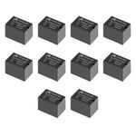 10 Pcs DC 12V Coil SPDT 6 Pin PCB Electromagnetic Power Relay NO+NC