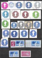 Embossed/Prepaid Postage Stamps Mixed Selection 22 x Values MH/Used