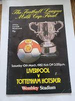 1982 FA Charity Shield Programme Liverpool vs Tottenham Hotspur