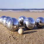 Metal Boules Set 8 Balls & 1 x Jack (Wooden), Camping Outdoor Garden Game