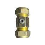  pk of 4,  22mm Brass Cooling /Heating Valve, WRAS Approved, Buy1 Receive , 4Pk.