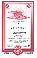 ARSENAL v MANCHESTER UNITED FA CHARITY SHIELD 1948