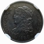 US Capped Bust Half Dime 1830 Silver NGC MS61