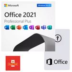 Microsoft Office 2021 Professional Retail Card, Win 10, 11 Only - Not for Mac