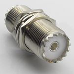 SO239 UHF Chassis Panel Mount Female Socket Bulkhead Adaptor PL259 Plug Coupler