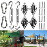 Stainless Steel Hardware Installation Kit for Triangle Rectangle Sun Shade Sail
