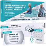Under Mattress Bed & Chair Alarm Set Wireless Early Alert System  - White Bed