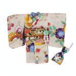 3 Piece Doll Kimono Set Wide Sleeves Toy Apparel Collectible