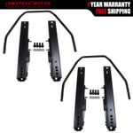 2X Racing Bucket Seats Runners Sliders Subframe 270mm 345mm Universi Dual Lock