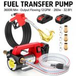 21V 260W Battery Powered Diesel Electric Fuel Transfer Pump Oil Dispenser 12GPM