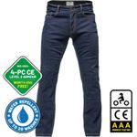 Black Speedster AAA CE Motorcycle Jeans Dark Blue Water Repellent Denim Trousers
