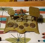 Victorian Brass Postal Scales.