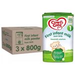 3 x 800g Cow & Gate First Baby Milk Formula Suitable From Birth