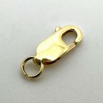 9ct Gold Clasp 13mm Trigger Lobster Claw 5mm Split Ring Jewellery Fastener