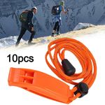 10X Emergency Rescue Whistle With Lanyard Whistle for Camping Hiking 
