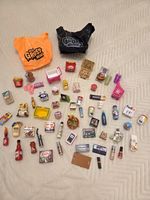 Mega Gross Minis Assorted Mini Groceries Lot with Shopping Bags, Plastic