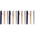 Mens Necktie Clips Metal Durable Assorted Colors Professional Suit Bar