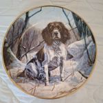 DOG  SPRINGER SPANIEL PLATE  ALWAYS WILLING DANBURY MINT BY JOHN TRICKETT