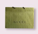 GUCCI Paper Shopping Gift Bag Tote Green Damask Print Embossed 48 x 36 x 17cm 