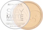 RIMMEL LONDON - Stay Matte Pressed Powder - Lightweight, Oil Absorbing, Smooth