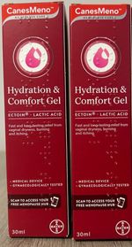 2 X CANESMENO HYDRATION & COMFORT GEL FOR RELIEF FROM VAGINAL DRYNESS 30ML